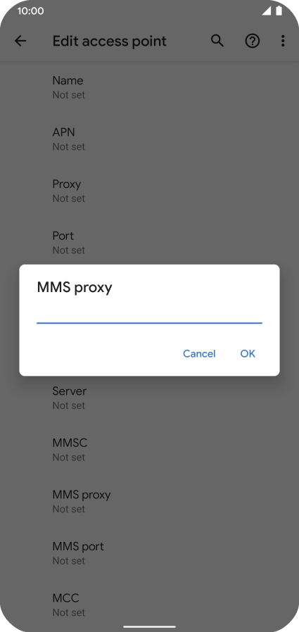 Key in 149.254.201.135 and press OK.