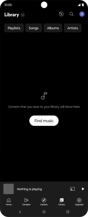 Press the drop down list.