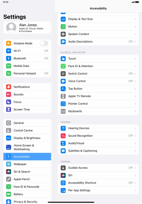 Press the required category below 
