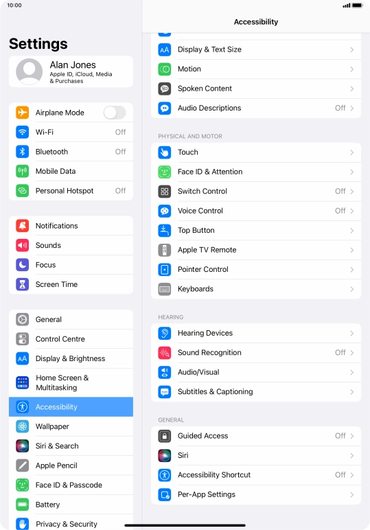 Press the required category below 