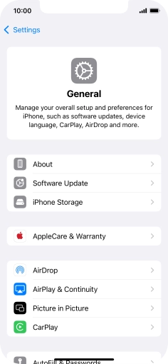 Press Software Update. If a new software version is available, it's displayed. Follow the instructions on the screen to update the phone software.