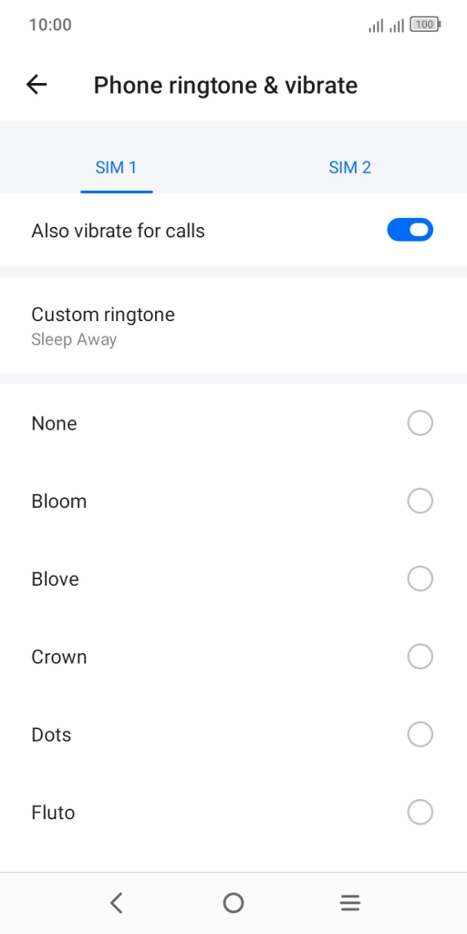 Press the Home key to return to the home screen.