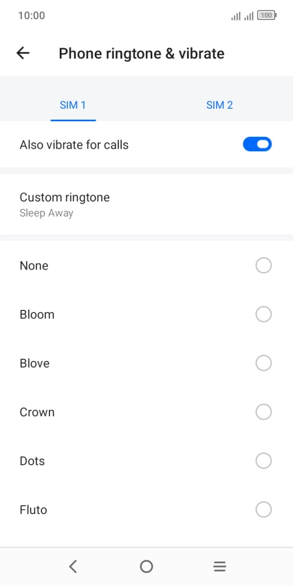 Press the Home key to return to the home screen.