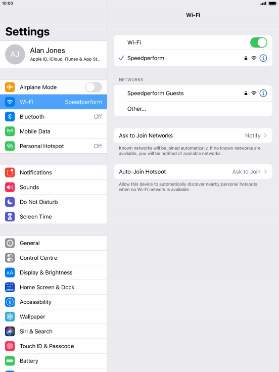 Press the Home key to return to the home screen.