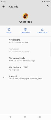 Press Storage and cache.