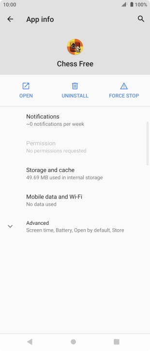 Press Storage and cache.