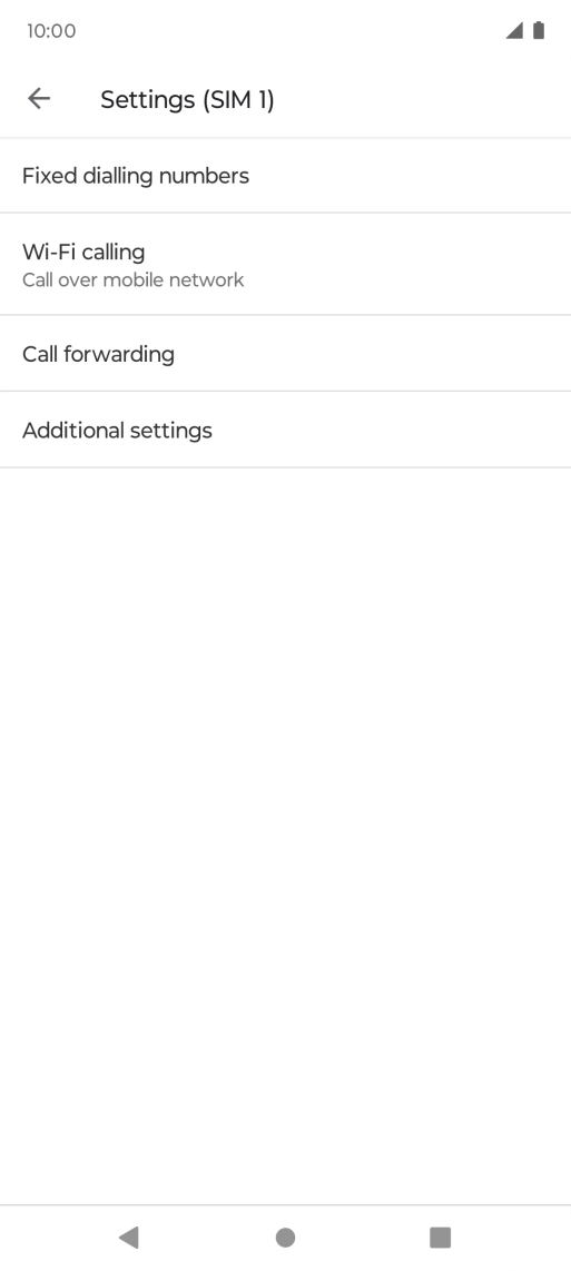 Press Additional settings.