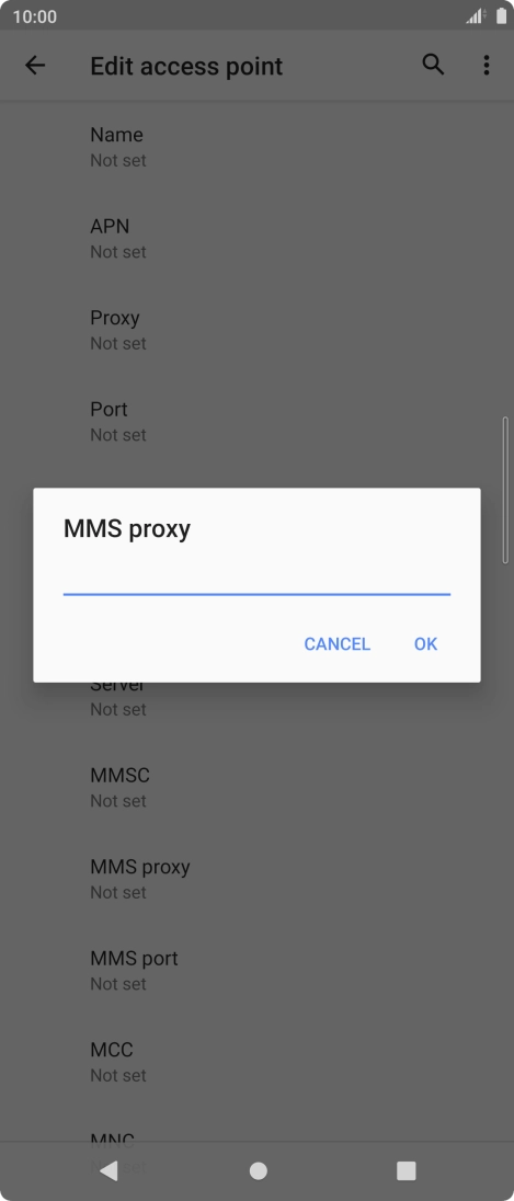 Key in 149.254.201.135 and press OK.