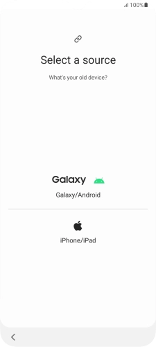 Press the required setting and follow the instructions on the screen to transfer the content from another phone.