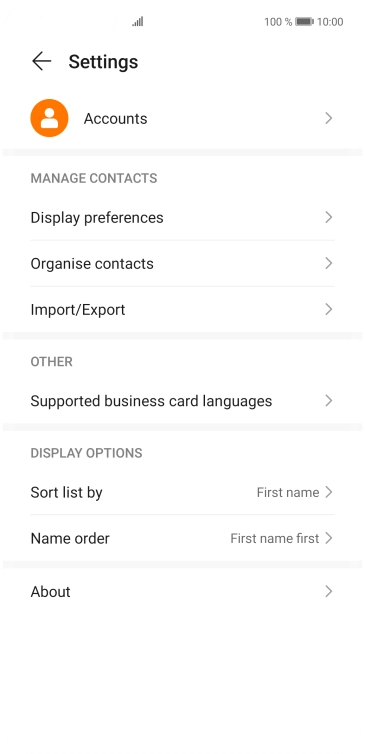 Press Import/Export.
