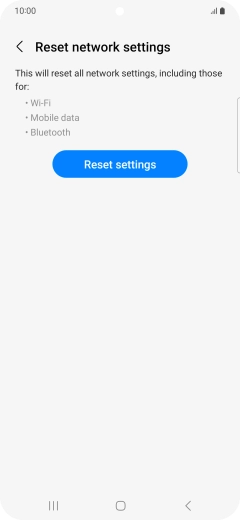Press Reset settings.