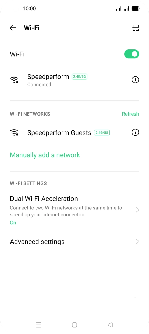 Press the Home key to return to the home screen.