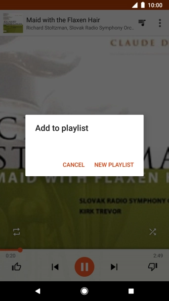 Press NEW PLAYLIST.