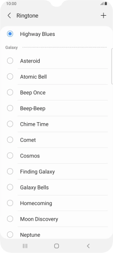 Press the Home key to return to the home screen.