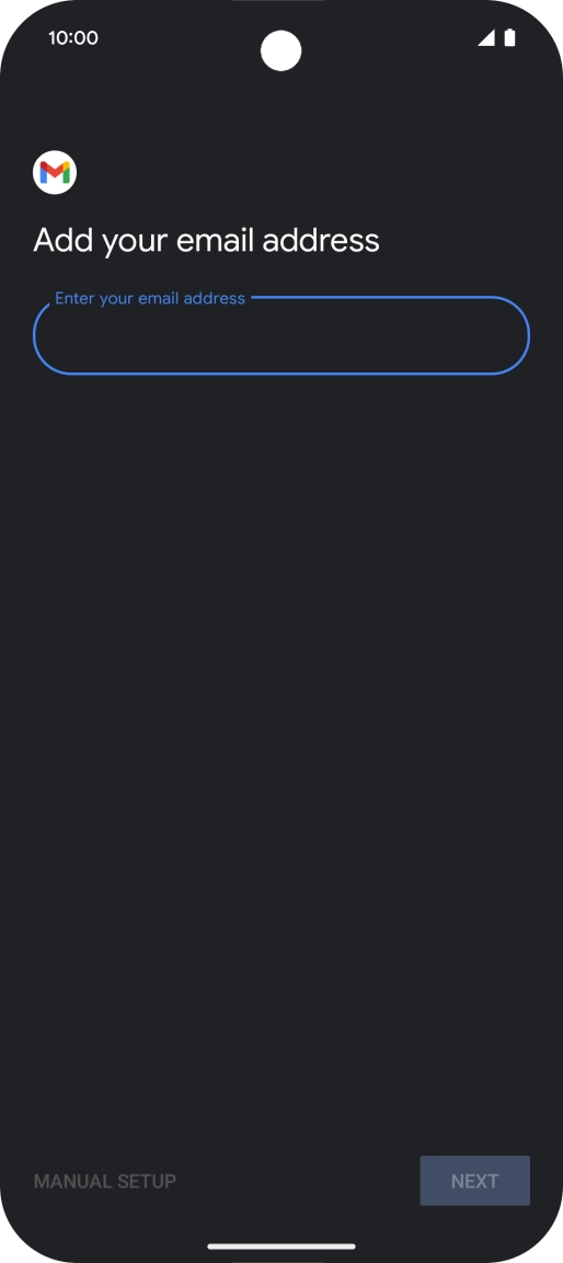 Press the field below 