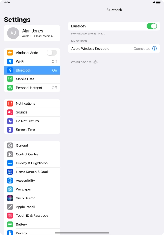 Slide your finger upwards starting from the bottom of the screen to return to the home screen.