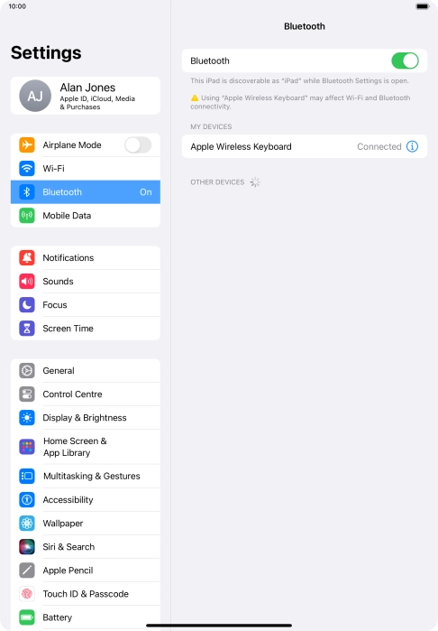 Slide your finger upwards starting from the bottom of the screen to return to the home screen.
