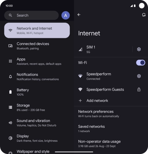 Slide your finger upwards starting from the bottom of the screen to return to the home screen.