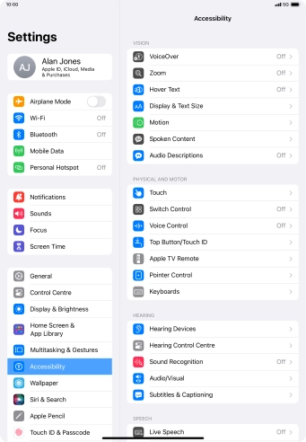 Press the required category below 