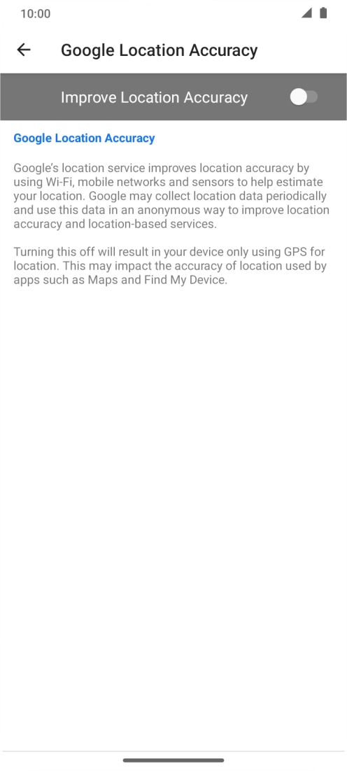 If you press the indicator next to 