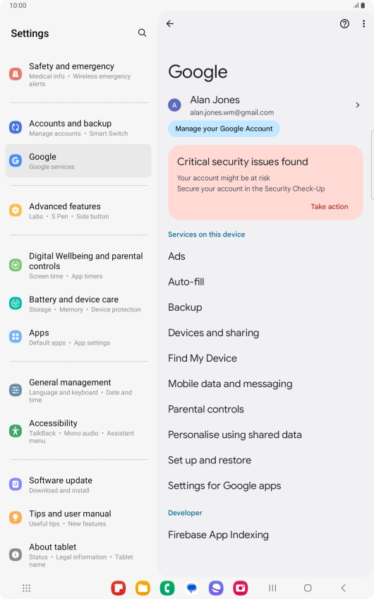 Press Find My Device.