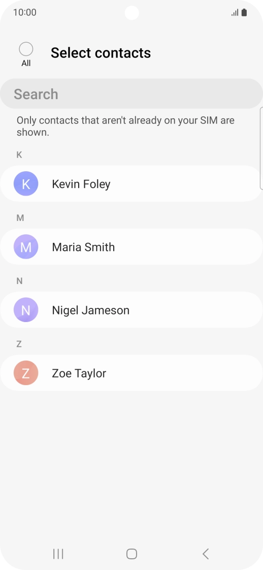 Press the field above 