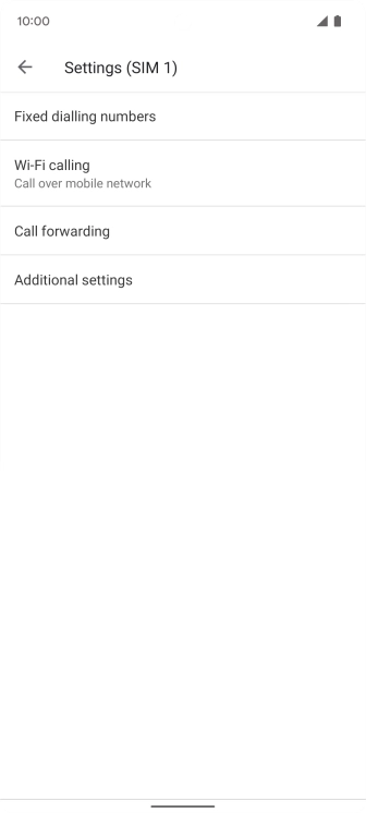 Press Additional settings.