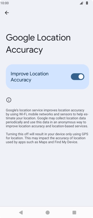 If you press the indicator next to 