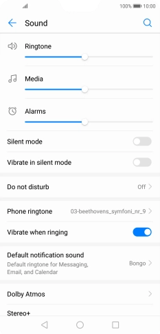 Press the Home key to return to the home screen.