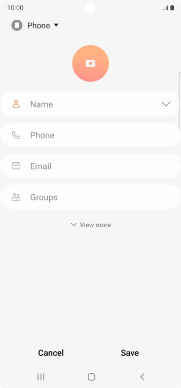 Press the address book drop down list.