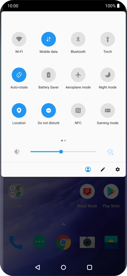 Press the Home key to return to the home screen.