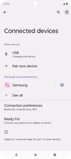 Press the Home key to return to the home screen.