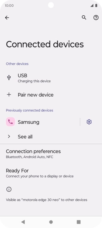 Press the Home key to return to the home screen.