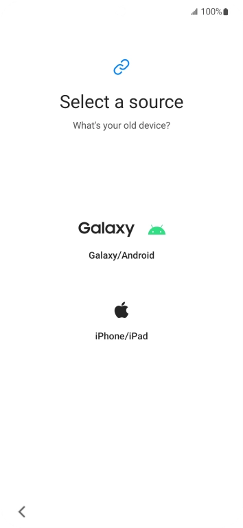 Press the required setting and follow the instructions on the screen to transfer the content from another phone.