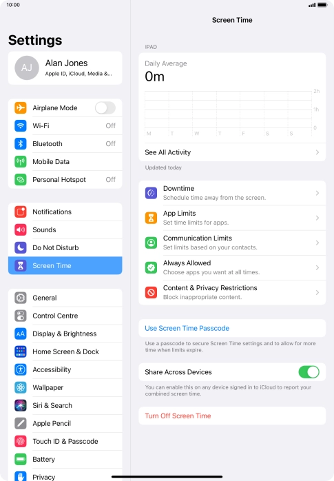 Press See All Activity.