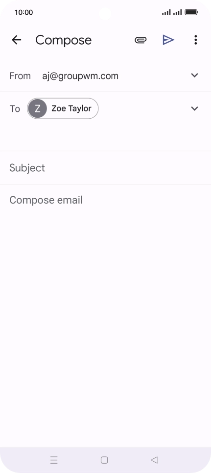 Press Subject and key in the required subject.