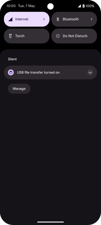 Press the drop down list.