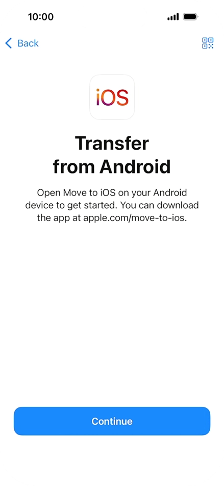 To transfer content to your phone, you need to install the app 