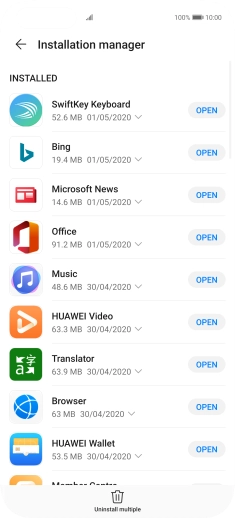 Slide your finger upwards starting from the bottom of the screen to return to the home screen.