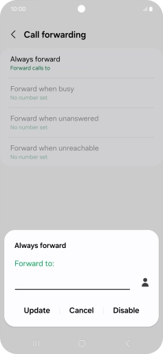 Press Disable.