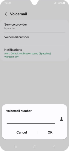 Key in +447953222222 and press OK.