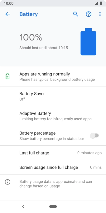 Press Battery Saver.