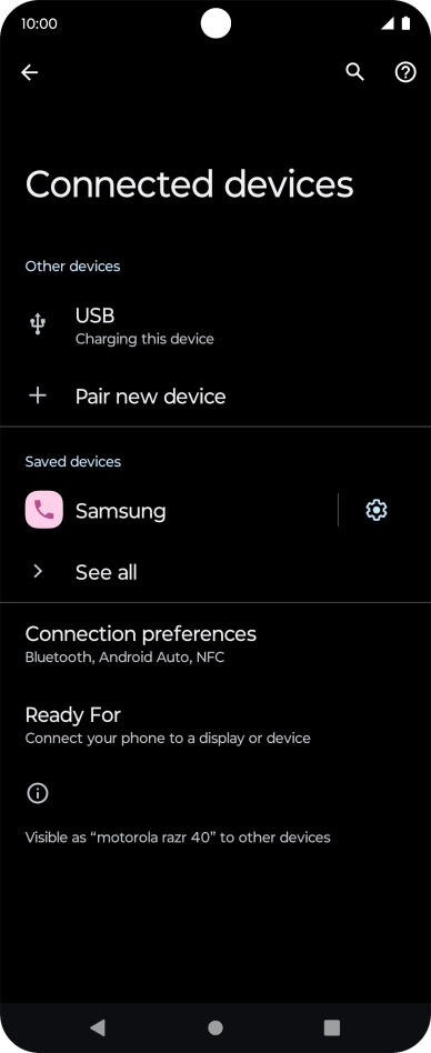 Press the Home key to return to the home screen.
