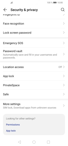 Press More settings.