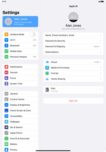 Slide your finger upwards starting from the bottom of the screen to return to the home screen.