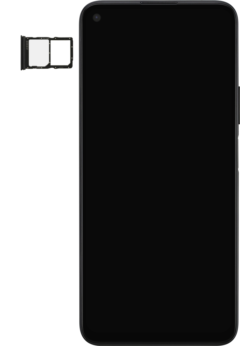 Turn your SIM so the angled corner of the SIM matches the angled corner of the second SIM holder and place your SIM in the SIM holder.