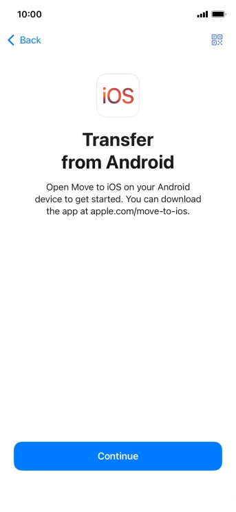To transfer content to your phone, you need to install the app 