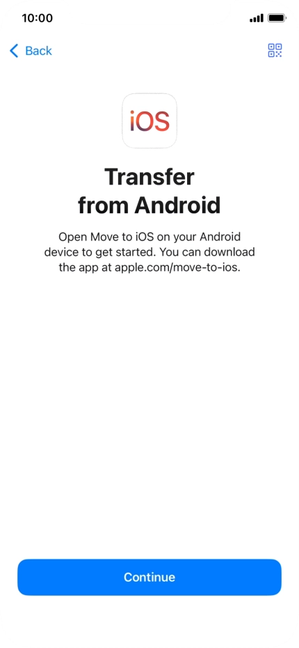 To transfer content to your phone, you need to install the app 