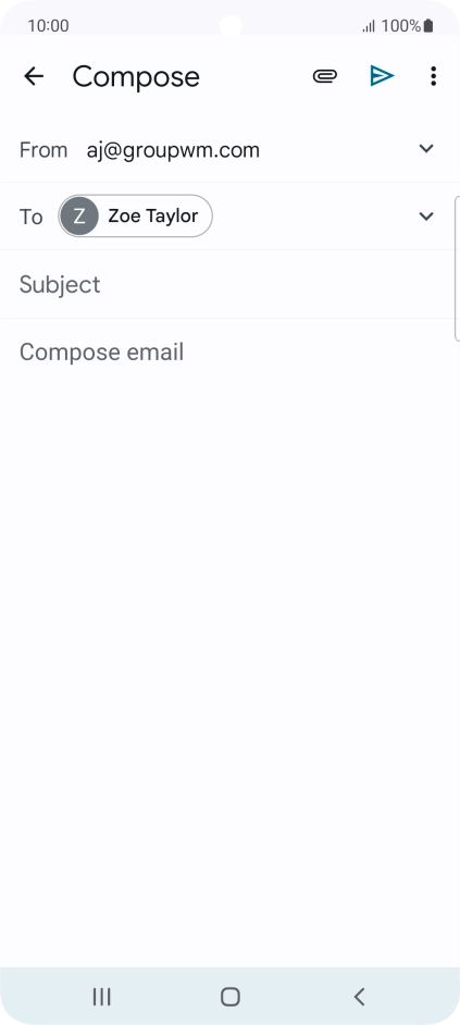 Press Subject and key in the required subject.