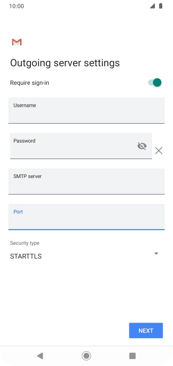 Press the drop down list below 